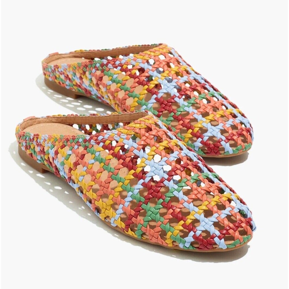 Madewell Multicolor Woven Mules